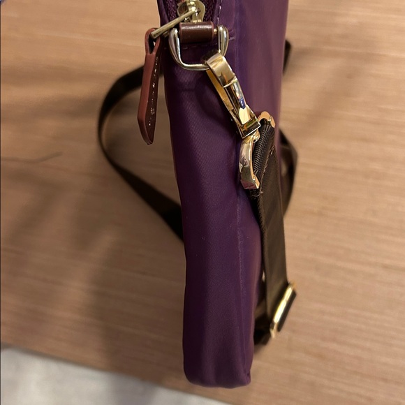 Purple Plum and Brown Laptop-Tablet-File Bag. - Picture 5 of 8
